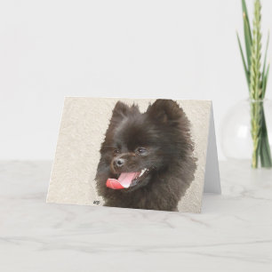 Pomeranian Christmas Holiday Card