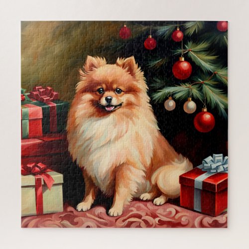 Pomeranian Christmas Jigsaw Puzzle