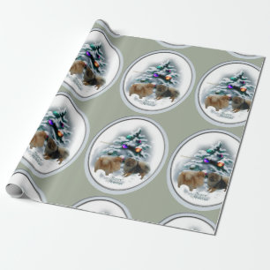Pomeranian Christmas Wrapping Paper