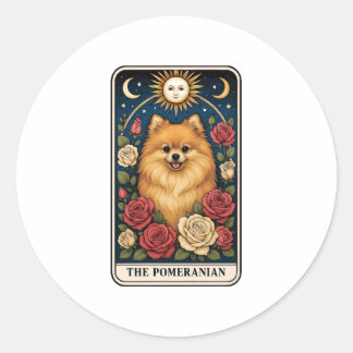 Pomeranian Classic Round Sticker