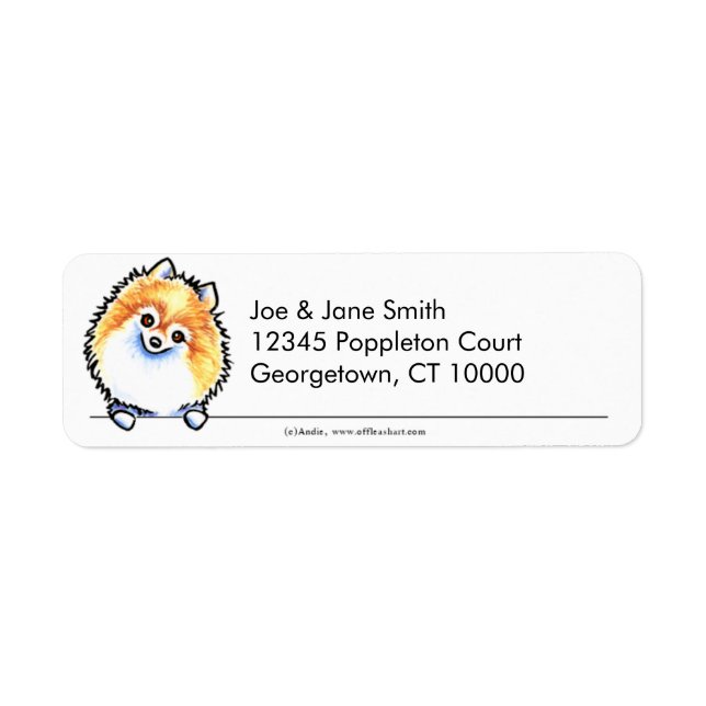 Pomeranian Clean and Simple Label (Front)