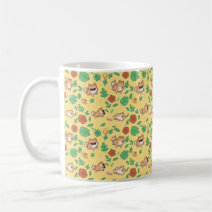 Pomeranian Coffee Mug with Summer Tropical Kawaii