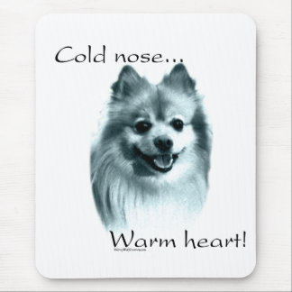 Pomeranian Cold Nose Warm Heart Mouse Pad