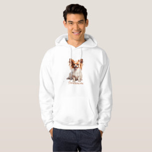 Pomeranian Color Silhouette Hoodie