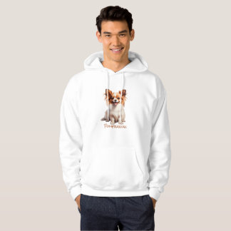 Pomeranian Color Silhouette Hoodie