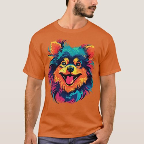 Pomeranian Coloring Book T_Shirt