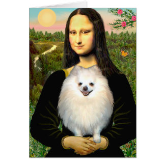 Pomeranian (cream) - Mona Lisa Cards