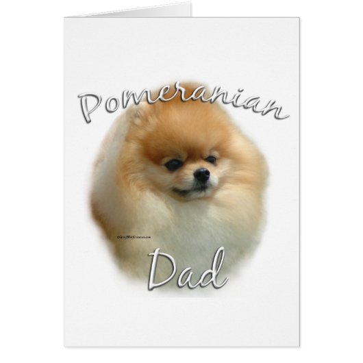 Pomeranian Dad 2 Cards (Front)