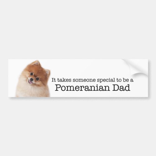 Pomeranian Dad Bumper Sticker