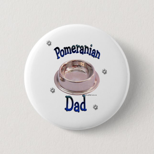Pomeranian Dad - Button (Front)