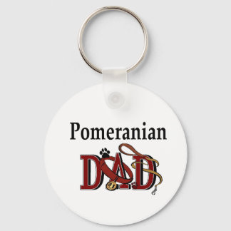 Pomeranian Dad Gifts Keychain