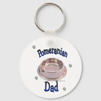 Pomeranian Dad Keychain
