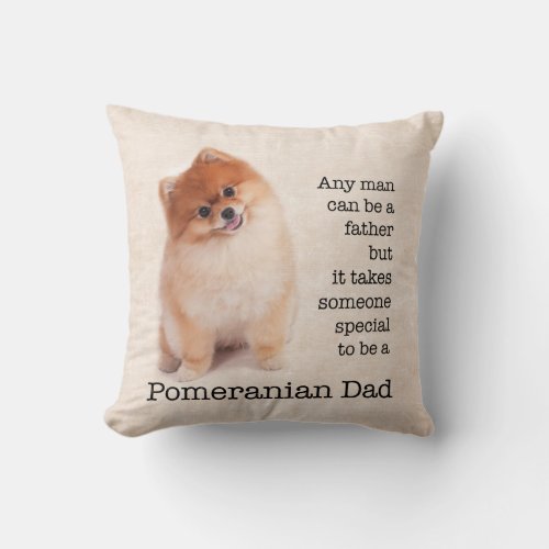 Pomeranian Dad Pillow