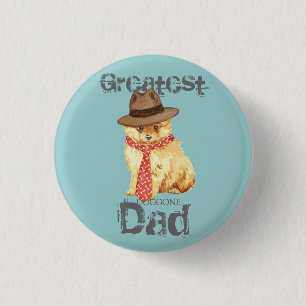 Pomeranian Dad Pinback Button