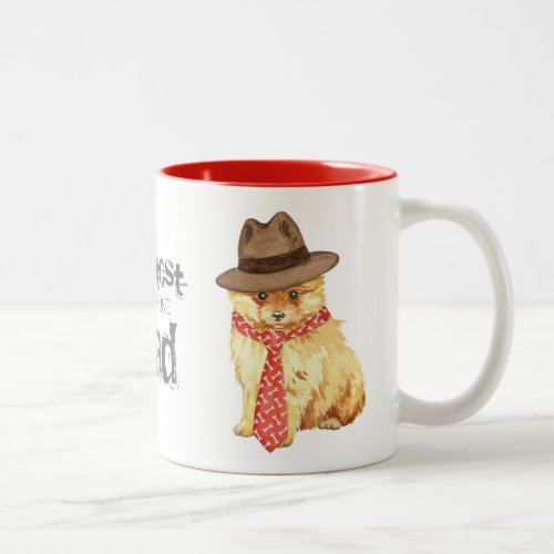 Pomeranian Dad Two_Tone Coffee Mug