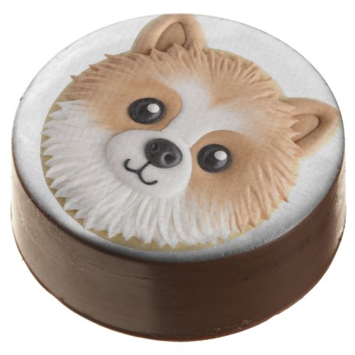Pomeranian Dog 3D Inspired Chocolate Covered Oreo