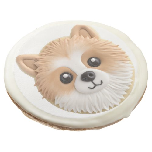 Pomeranian Dog 3D Inspired Sugar Cookie