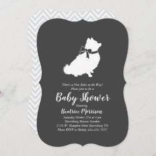 Pomeranian Dog Baby Shower Gender Neutral Invitation