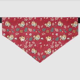 Pomeranian Dog Bandana Christmas Cute Kawaii Pet Bandana Collar