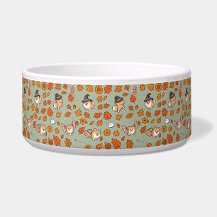 Pomeranian Dog Bowl Cute Halloween Kawaii Pet Feed