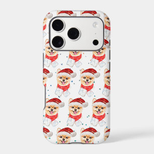 Pomeranian Dog Breed Christmas Stars iPhone 17 Pro Case