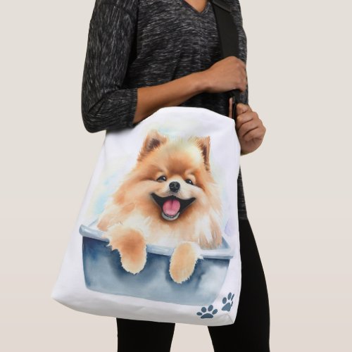 Pomeranian Dog Crossbody Bag