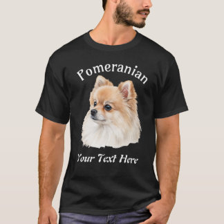 Pomeranian Dog Custom Customizable T-Shirt