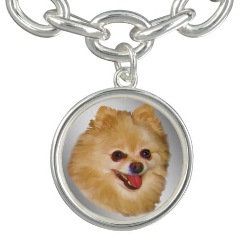 Pomeranian Dog Customizable Bracelet