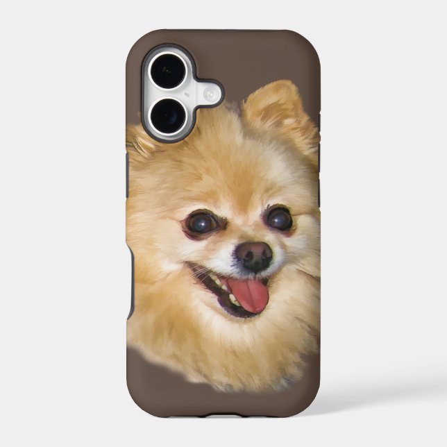 Pomeranian Dog Customizable Iphone Case (Back)