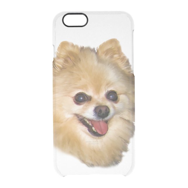 Pomeranian Dog Customizable Uncommon iPhone Case (Back)