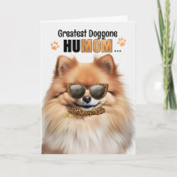Pomeranian Dog Greatest HuMOM Mother's Day