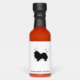 Pomeranian Dog � Halloween Moon Silhouette Classic Hot Sauces