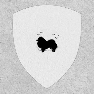 Pomeranian Dog – Halloween Moon Silhouette Classic Patch