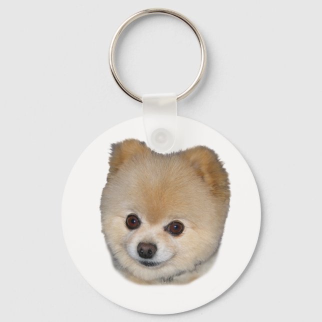 Pomeranian Dog  Keychain (Front)
