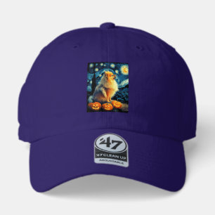 Pomeranian Dog Lovers Painting of van gogh starry 47 Brand Hat