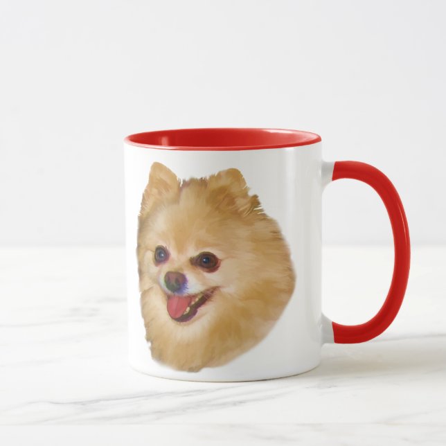Pomeranian Dog Mug (Right)
