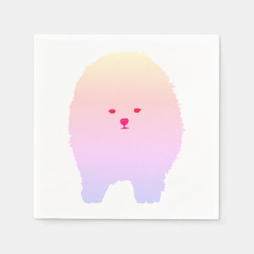 Pomeranian  Dog Puppy Art Paper Napkins