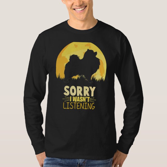 Pomeranian Dog Retro T-Shirt (Front)