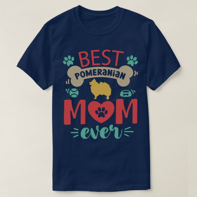 Pomeranian Dog T-Shirt (Design Front)