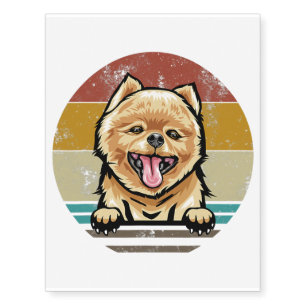 Pomeranian Dog Temporary Tattoos