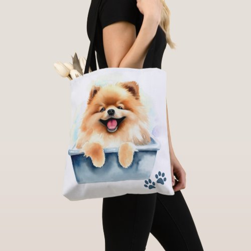 Pomeranian Dog Tote Bag