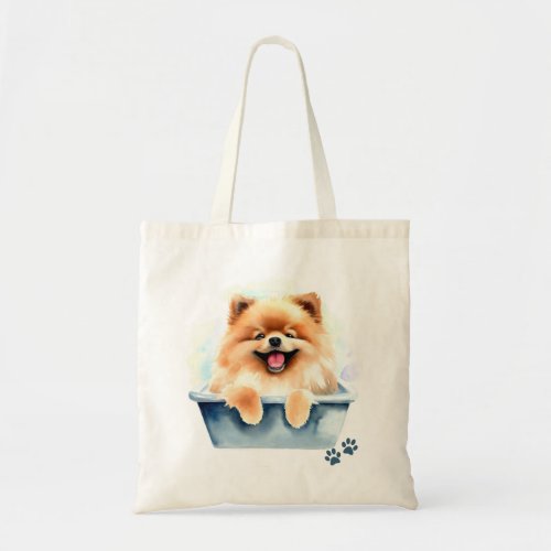 Pomeranian Dog Tote Bag