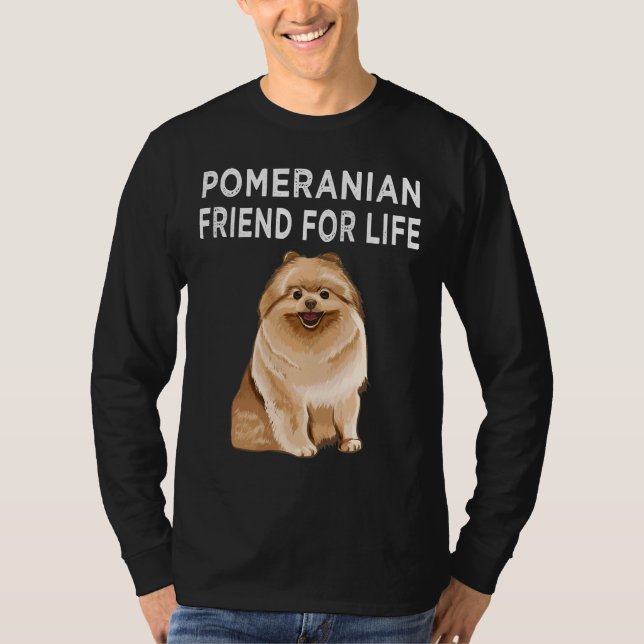 Pomeranian Friend For Life Dog Friendship T-Shirt (Front)