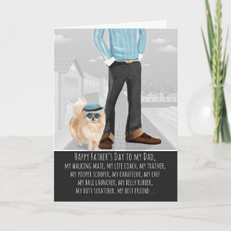 Pomeranian from the Dog Father's Day Card