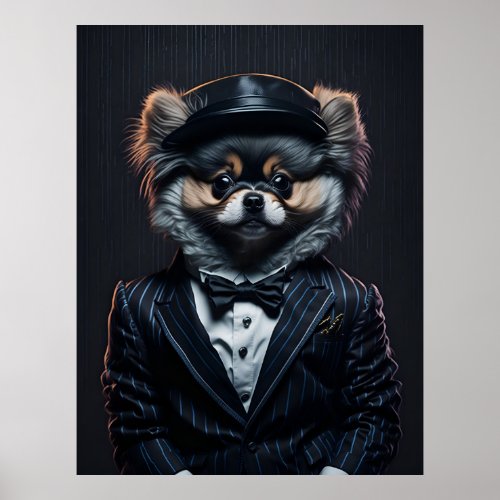 Pomeranian gangster from south Detroit Poster