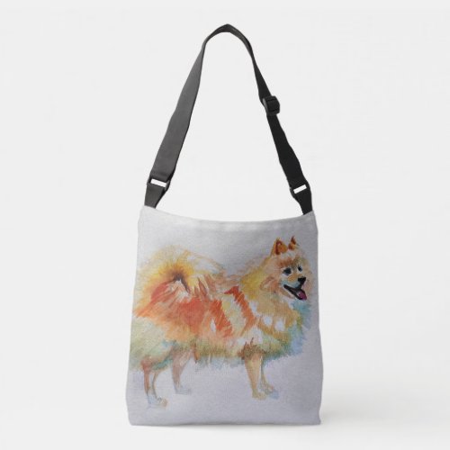 Pomeranian German Spitz dog dogs Crossbody Bag
