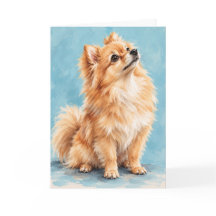 Pomeranian Greeting Card