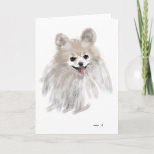 Pomeranian Holiday Card