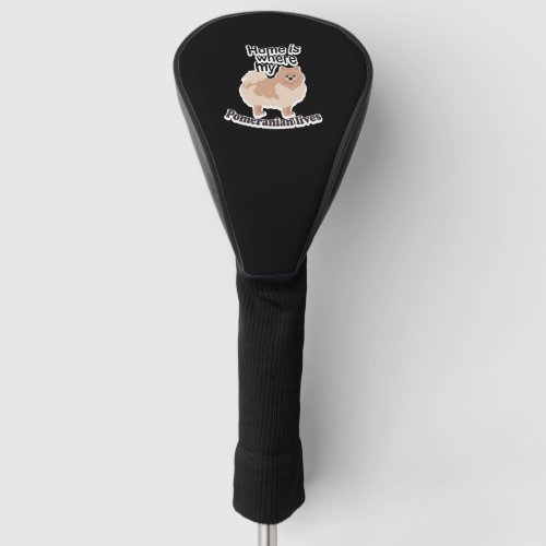 Pomeranian Home Golf Head Cover