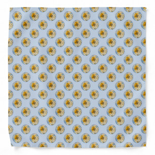 Pomeranian in Daisies Painting - Original Dog Art Bandana